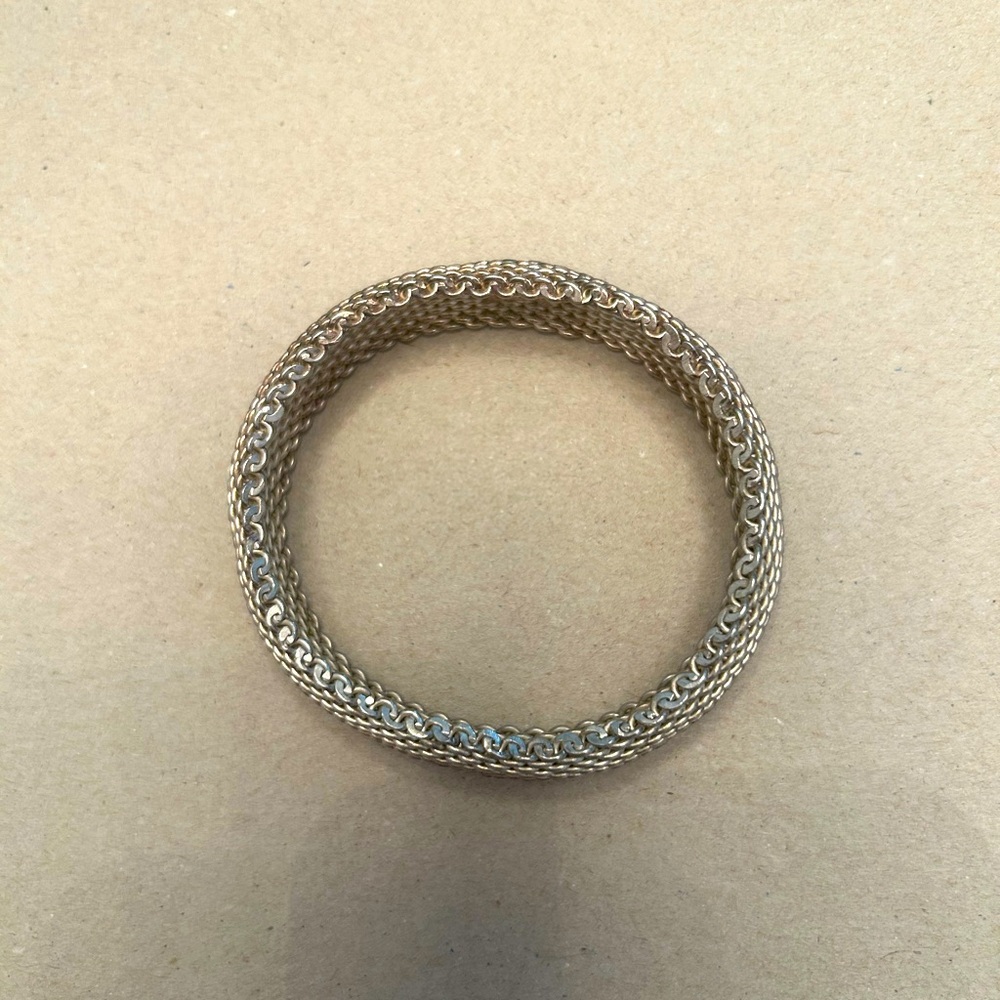 Tiffany and co. Sterling silver mesh bracelet